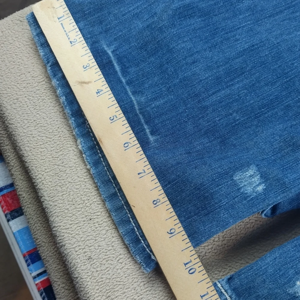 BKE Derek Jeans Men's Size 34x34 Bootcut  Thick Stitch Distressed